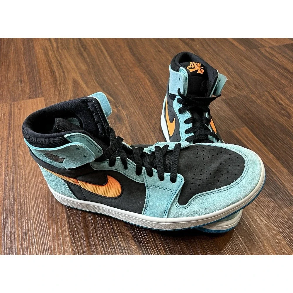 Nike Air Jordan 1 Zoom Air CMFT 2 Mens Size 10.5  Bleached Aqua DV1307-408 Shoes